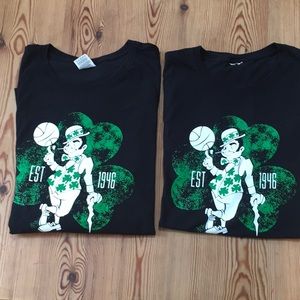 Go Celts! 2 Celtics Playoffs Graphic T’s Cotton XL